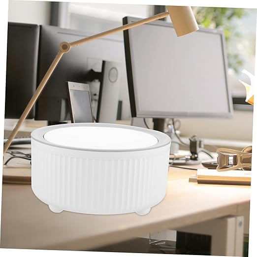 Zerodeko Slim Desktop Trash Can Small Waste Basket Lid Plastic Garbage Can for Office Bedroom