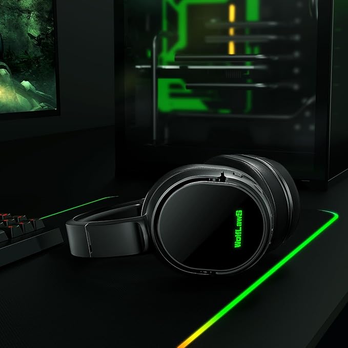 WolfLawS Wireless Gaming Headset for Xbox Series X|S, Xbox One, PS5, PC, Gaming Headphones with Bluetooth, Noise Canceling Mic