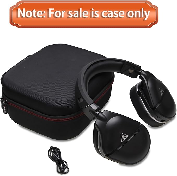 LTGEM Case Compatible with Turtle Beach Stealth 600/700 Gen 3 & 600/700 Gen 2 MAX Wireless Gaming Headset, Black