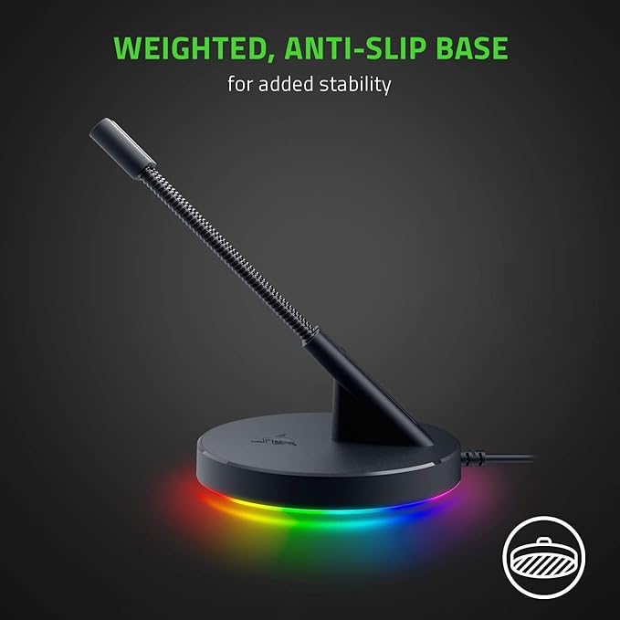 Razer Basilisk V3 Customizable Ergonomic Gaming Mouse + Gaming Mouse Bungee V3 Chroma Bundle