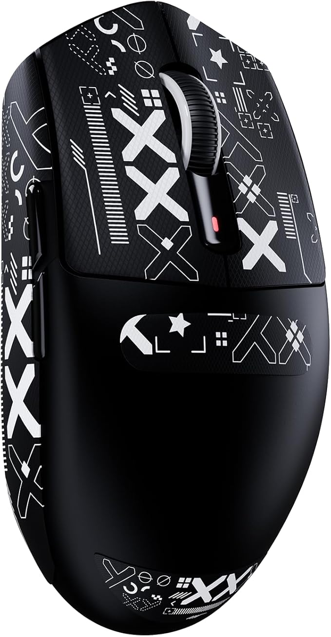 ATTACK SHARK G3 Wireless Gaming Mouse,Tri-Mode 2.4G/BT5.2/USB-C Gaming Mouse,PAW3311 Sensor,25,000 DPI,59g Lightweight,5 Programmable Buttons,500mAh Rechargeable Gaming Mice,PC/Mac(Black&Sticker)
