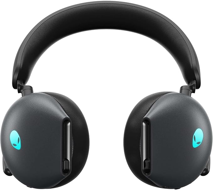 Alienware AW920H Tri-Mode Wireless Gaming Headset - Dolby Atmos Virtual Surround Sound, Active Noise Cancelling, AI-driven Noise-Cancelling microphone, USB-C Wireless Dongle - Dark Side of the Moon