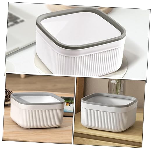 2pcs Mini Desktop Trash Can Open Rubbish Bin for Office Home Kitchen Slim Design Easy to Place Tabletop Stylish for Organizing Waste and Enhancing