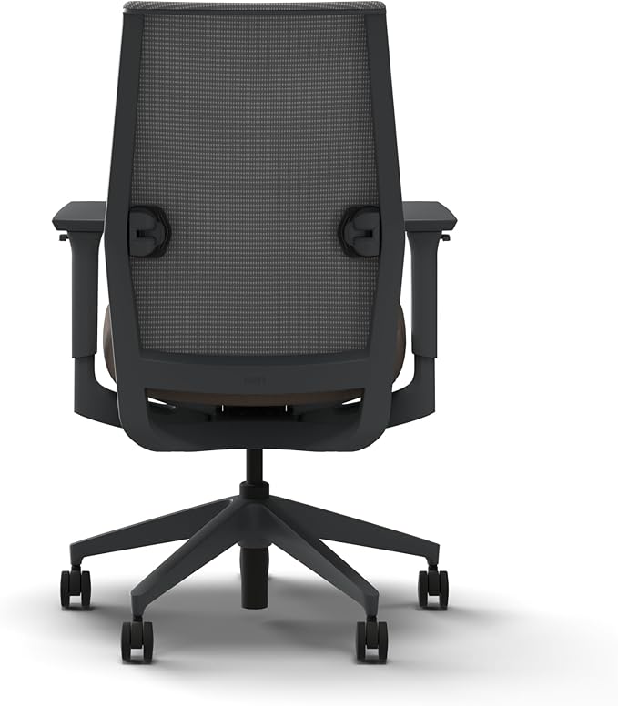 HON Cipher Mesh Office Chair, Standard Cylinder, Height Adjustable Arms, Office Chair with Lumbar Support, Titanium Mesh, Charcoal Frame, Bark