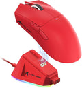 ATTACK SHARK X11 Ultra-Light Triple Mode Gaming Mouse PAW3311 Optical Sensor 22K DPI 5 programmable Buttons with Magnetic Charging Stand for PC/Mac Red