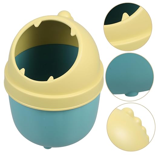 Operitacx Recycling Bin Lid Small Waste Basket Lid Countertop Waste Can for Kitchen Desk