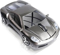 elec Space Wireless Mouse 2.4GHz Cool Sport Car Shape Wireless Mouse Optical Cordless Mice with USB Receiver for PC Laptop Computer 1600 DPI 3 Buttons (Gray)