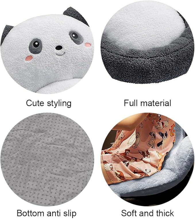Cartoon Back Seat Cushion for Office, Nest, Indoor Outdoor Chair Pad - Tufted Sitting Support for Garden, Sofa, Armchair, Wheelchair