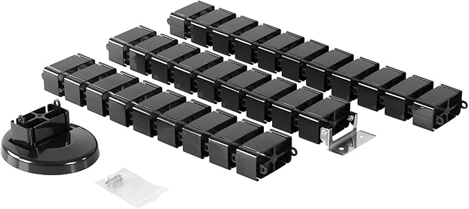 Mount-It! Cable Management Spine, Desk Cord Organizer Vertebrae, Keeps Power and AV Cords Safe and Organized, 50 Inch Long Modular Wire Management Tray, Black
