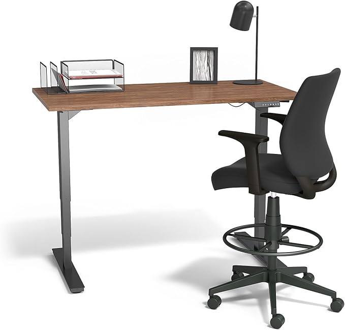 STAPLES Drafting Stool, Fabric, Footrest, Black