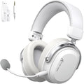 ATTACK SHARK L30Pro Wireless Gaming Headset with 2.4Ghz/BT/Wired, Long Battery Life with Detachable Microphone 7.1 Surround Sound Ultra-Low Latency for PC/PS5/Xbox/Switch/Mobile Silver