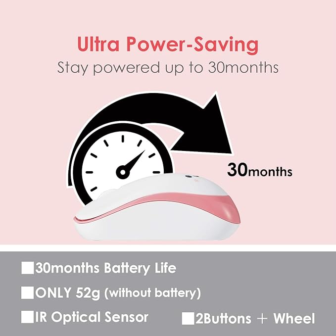 ELECOM 2.4G Wireless, Portable Mobile Smiley-Face Mouse for Right/Left Handed Use, IR LED, 1200 DPI 2.5 Years Long Battery Life, Recommended Silent Click (M-IR07DRSPN)