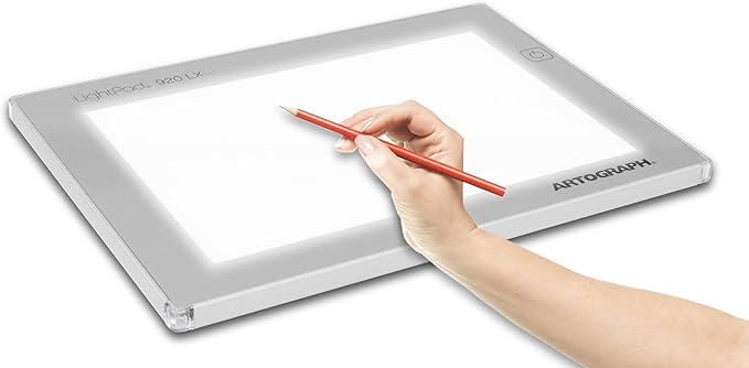 Artograph Thin LED Light Box, 9" x 6" Dimmable Drawing & Tracing Pad, LightPad 920 LX