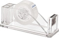 Transparent Acrylic Tape Dispenser, Non-Skid Tape Cutter Holder, Clear Tape Dispensers Bulk for Desk, Office, Home, School