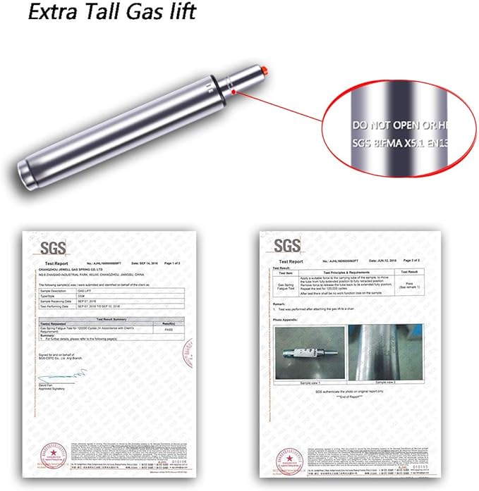 Antlu 10" Long Stroke Adjustable Gas Lift Cylinder for Bar Stool Drafting Chair Replacement, Tall Hydraulic Pneumatic Cylinder Shock Piston for Barstools, Universal Size Heavy Duty (400 lbs)