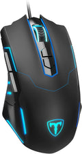 Wired Gaming Mouse, Computer Mouse Wired RGB LED with 7200 Adjustable DPI, 7 Programmable Buttons, USB Ergonomic PC Gaming Mice for Laptop Gamer Office