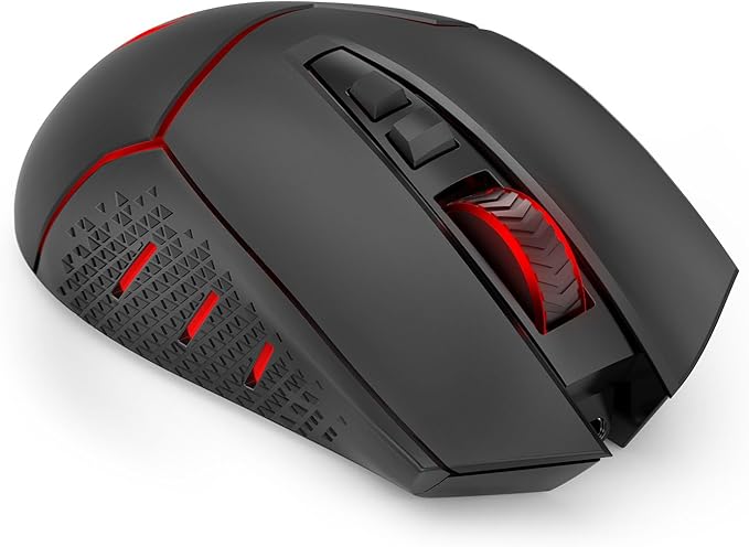 Redragon M690 MAX Wireless Gaming Mouse, Tri-Mode RGB Mice w/ 7 Macro Buttons, 12800 DPI, 400mAh Rechargeable Mouse for PC/Mac/Laptop