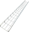 Kable Kontrol Stainless Steel Cable Tray Bulk Pack – 60 Pcs - 10 Feet Long - 6" W, 4” D – Wire Mesh Tray Cable Management Rack Cords Organizer Cable Basket, NEC Approved for Network, Fiber Optic