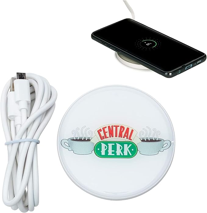 Friends Central Perk Wireless Charger, Central Perk Lanyard & ID/Document Holder Great Value Gift Set…