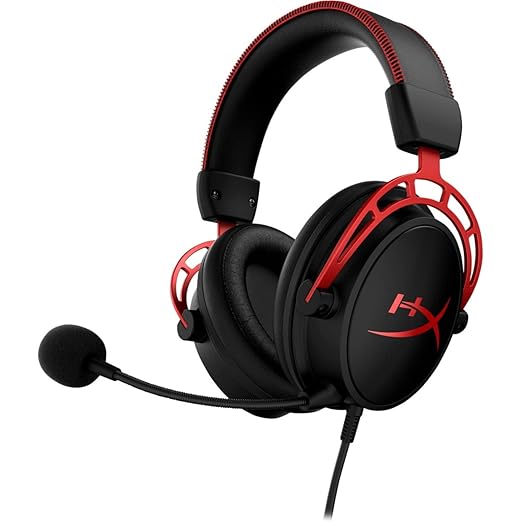 HyperX Cloud Alpha - Gaming Headset, Dual Chamber Drivers, Legendary Comfort, Aluminum Frame, Detachable Microphone & SoloCast – USB Condenser Gaming Microphone