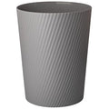UUJOLY Small Trash Can Wastebasket Garbage Can Container Bins for Bathrooms, Laundry Room, Kitchens, Offices, Kids Rooms, Dorms (Dark Grey)