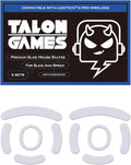 2Sets of TALONGAMES Rounded Curved Edges Mouse Skates Feet Compatible with Logitech G PRO Wireless GPW Gaming Mouse Feet Replacement,0.8mm,Pure PTFE Material with Super Smooth Glide Pads