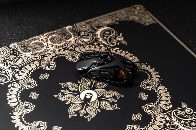Angry miao AM Infinity Wireless Gaming Mouse, 49g Magnesium-Aluminum, PAW3950 30K DPI, 8K Polling, Anti-Double Click Optical-Micro Switches, Hot-Swap Battery, Tri-Mode RGB Programmable Mouse for FPS
