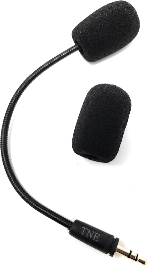 TNE for Turtle Beach 50x Recon Mic Replacement 3.5mm Game Microphone Boom for Ear Force XO Three XO Four Stealth Recon 150 50 50P 60P Camo Xbox One PS4 Gaming Headsets Premium with Lock