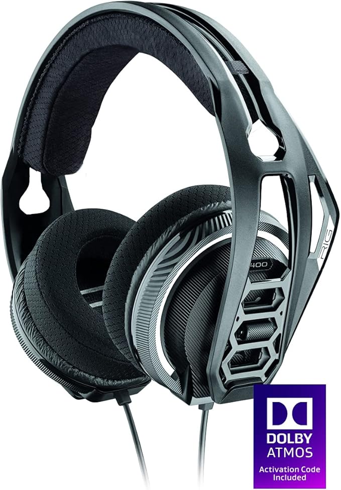 RIG 400LX 3D Audio Gaming Headset for Xbox One with Dolby Atmos and LX1 Adapter