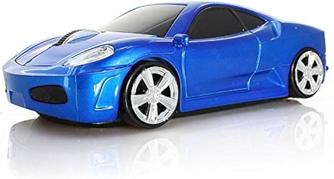 Jinfili 2.4Ghz Wireless Car Shape Mouse 3D Optical Gaming Mice USB Mini Receiver for PC Laptop Computer