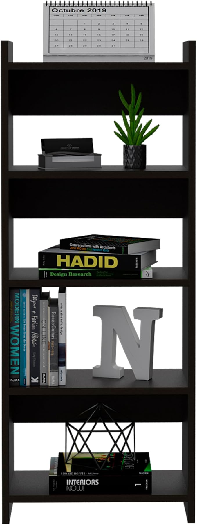 1-Plano Two Piece Home office Set,Black