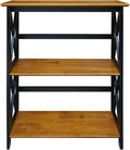 Casual Home Shelf Bookcase Antique Walnut/Black