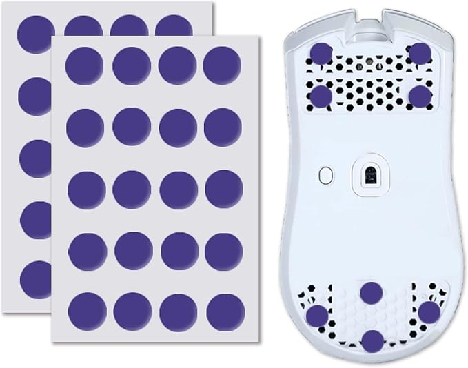 X-Raypad Obsidian Air/Pro Air Speed Mouse Skates, U-PE Universal Dot Mouse Skates Offers Excelent Wear Resistance, Speed & Control Abrasion Resistance Less Noise