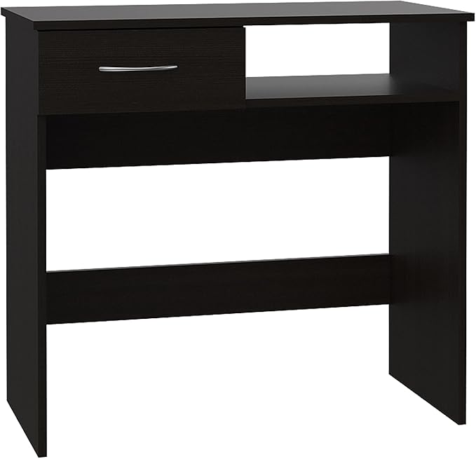 1-Plano Two Piece Home office Set,Black