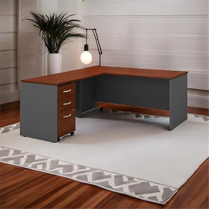 Bush Business Furniture Studio C 60W x 30D Office Desk in Storm Gray, Computer Table for Home or Professional Workspace