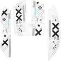 Attack Shark Gaming Mouse Anti-Slip Grip Tape,Compatible with X11 Superlight Wireless pc Mouse,Sweat Resistant,Fine Feel,Cut to Fit,Cool Mouse Skins for Video Games/Office/Study(White)