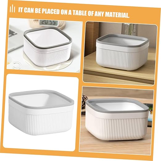 GLEAVI 2pcs Mini Trash Can for Desk Compact Waste Bin Slim Design for Office Kitchen and Bedroom Use Lightweight Portable Desktop Organizer Stylish