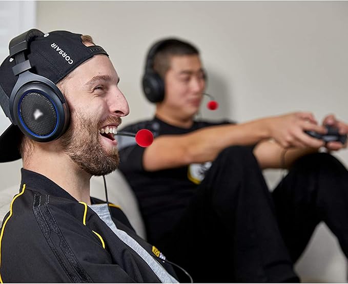 weishan HS60 Pro Mic Replacement for Corsair HS50, HS60, HS70 Gaming Headset Detachable Microphone Gaming Headset on PS5, PS4, PC, Xbox, Noise Cancelling 3.5mm Black