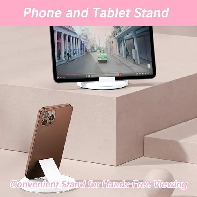 9 in 1 Cable Case USB Adapter Cable Conversion Storage Box USB Type C to Micro USB/Lightning/USB A Cable Data Transfer Tool Contains Sim Card Slot Tray Eject Pin Use as Phone Holder (White)