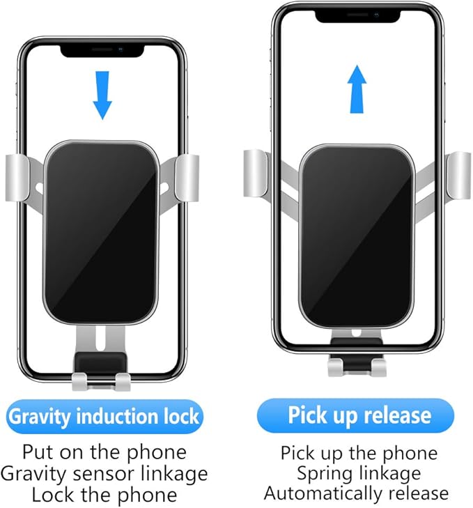 Car Phone Holder for Toyota bZ4X 2023 2024 2025 and Subaru Solterra 2023 2024 2025 Auto Interior Accessories Best Cell Phones Mount Cellphone Mobile Cradle Charging Navigation Screen Stand