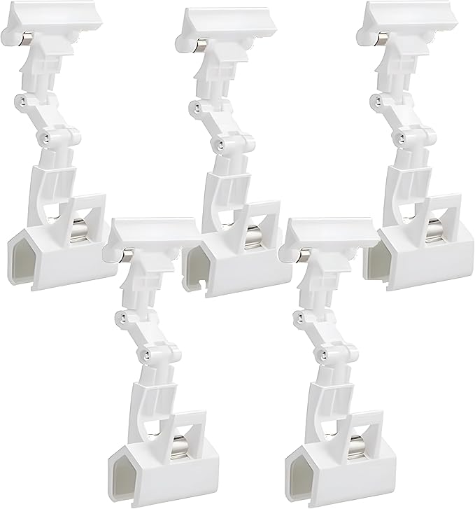 5pcs Sign Clips Clip Holder Sign Holder Clip Paper Holder for Table Top Clip On Sign for Paper Holder Computer Monitor Handy Artist Supplies Holder(5pcs White)