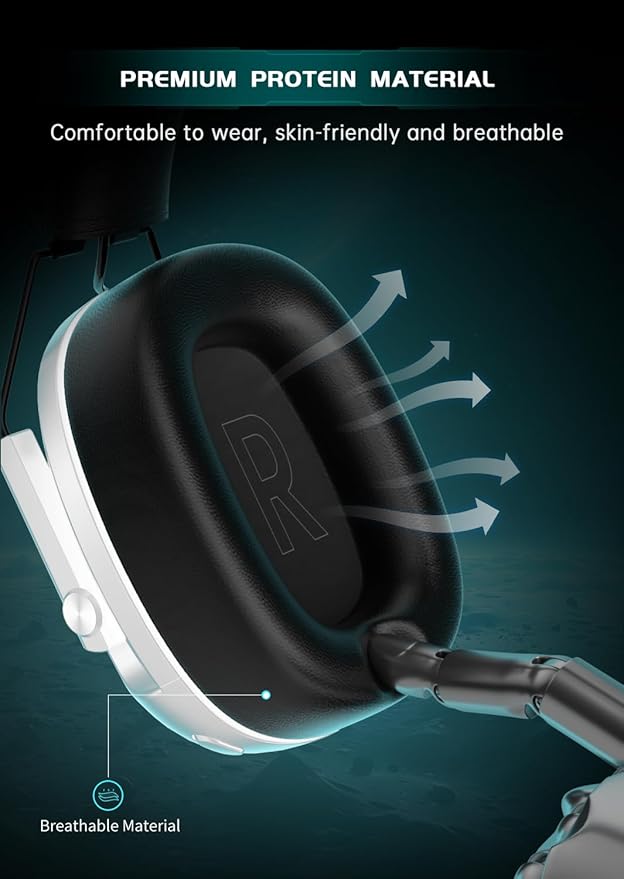 Wireless Gaming Headset for PS5, PC, PS4, Switch, Gaming Headset with Detachable Noise Cancelling Mic, 2.4GHz & Bluetooth 5.3 Dual Connection, 7.1 Surround Sound, White