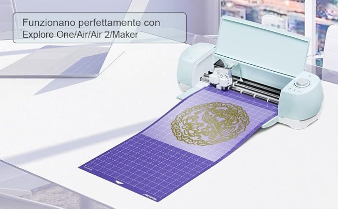 WORKLION Cutting Mat 12x24 Compatible With Explore One/Air/Air 2/Maker Adhesive Variety Sticky（Standard,Light,Strong) Anti-Slip Durable Mat Accessories