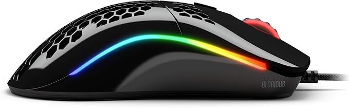 Glorious Model O- (Minus) Gaming Mouse, Glossy Black (RENEWED)