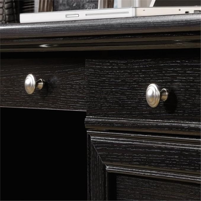 Pemberly Row Set of 2 Wood 2-Drawer Lateral File Cabinet & Executive Desk