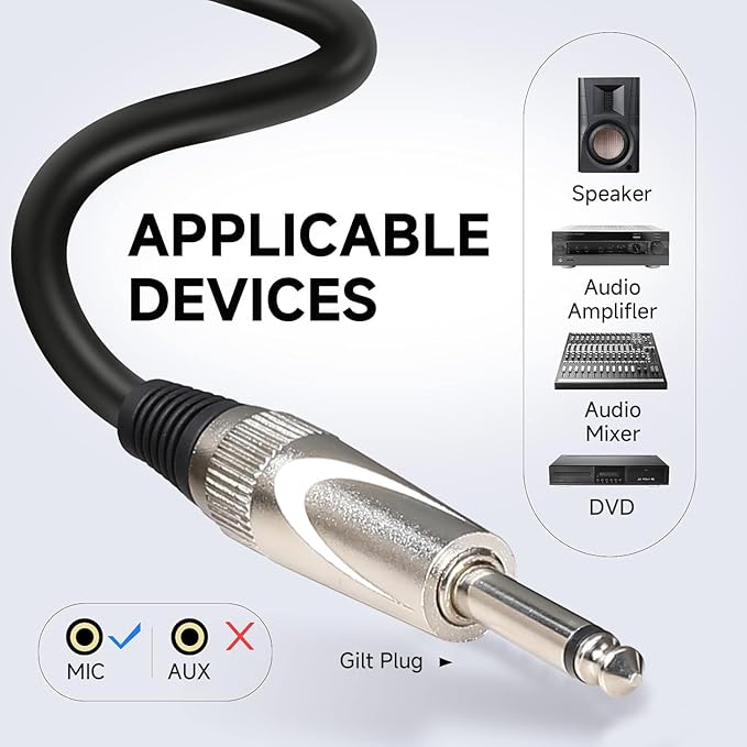 Wired Microphone for Karaoke Singing, Metal Corded Microphone for Speaker Karaoke Machine, Instrument Dynamic Microphone XLR with Cord 13.12ft and ON/Off Switch