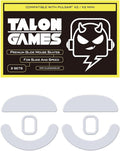 2Sets of TALONGAMES Rounded Curved Edges Mouse Feet Skates Compatible with Pulsar X2 / X2 Mini Gaming Mouse Feet Replacement,0.8mm,Pure PTFE Material with Super Smooth Glide Pads