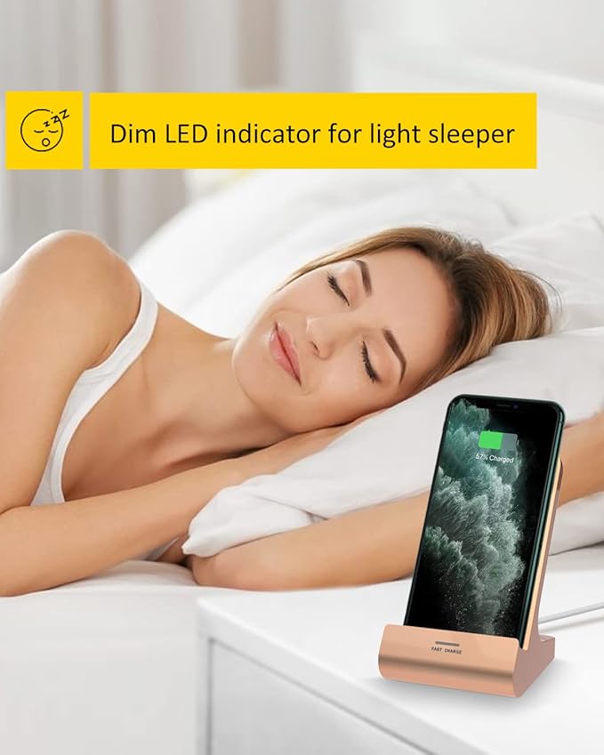 Z1 Wireless Charger Wireless Phone Charger Stand 10W Max Compatible with Apple iPhone 12/12 Pro Max/ 11Pro/11Pro Max/XR/XS Max/XS/X/8/8Plus, Samsung Galaxy