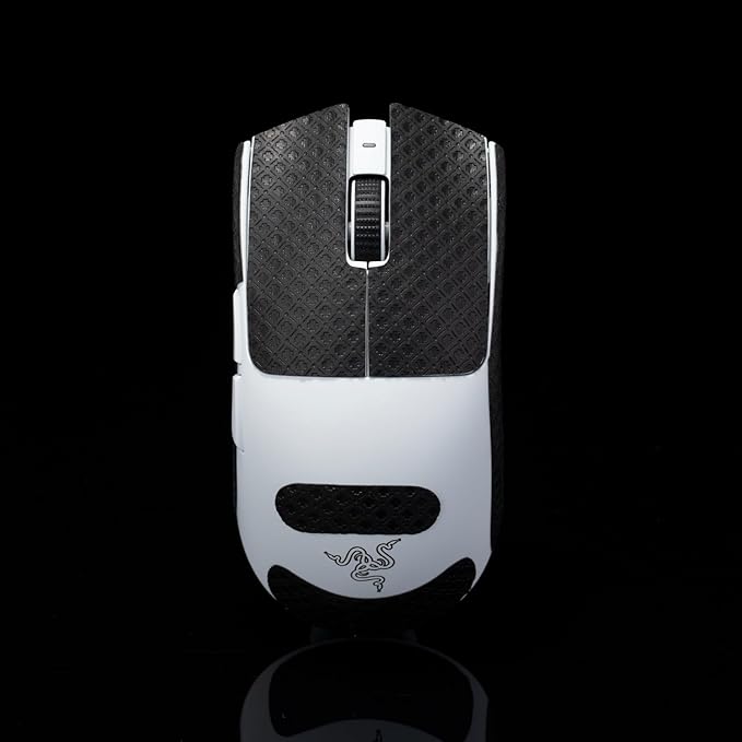 Grip Tape for Razer Viper V3 Pro & V4 Pro - Anti-Slip,Enhanced Control, Sweat Resistance,Improves FPS Gaming Grip & Mouse Protection [Pre-Cut] Black Thin