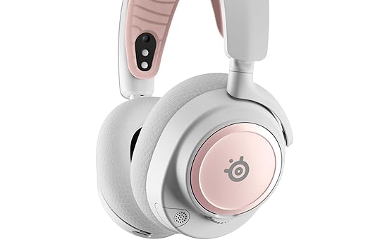 SteelSeries Nova Booster Pack -Gaming Headset Accessory - Nylon Headband - Customize with Unique Speaker Plates - Rose Quartz